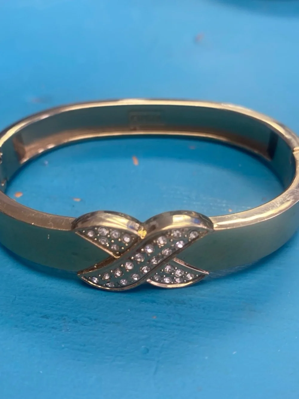 Gold-Tone Crystal Twist Bangle Bracelet - Women Jewelry